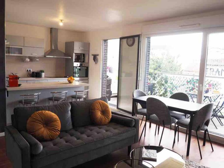 Appartement 80M2, Terrasse Sud, Metro 7 Direction Louvre A 8Minutes, Parking Sous-Sol, Proche Paris-Bercy 이브리쉬르센 외부 사진